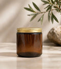 Amber Gold Lid Mason