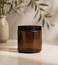 Amber Black Lid Mason